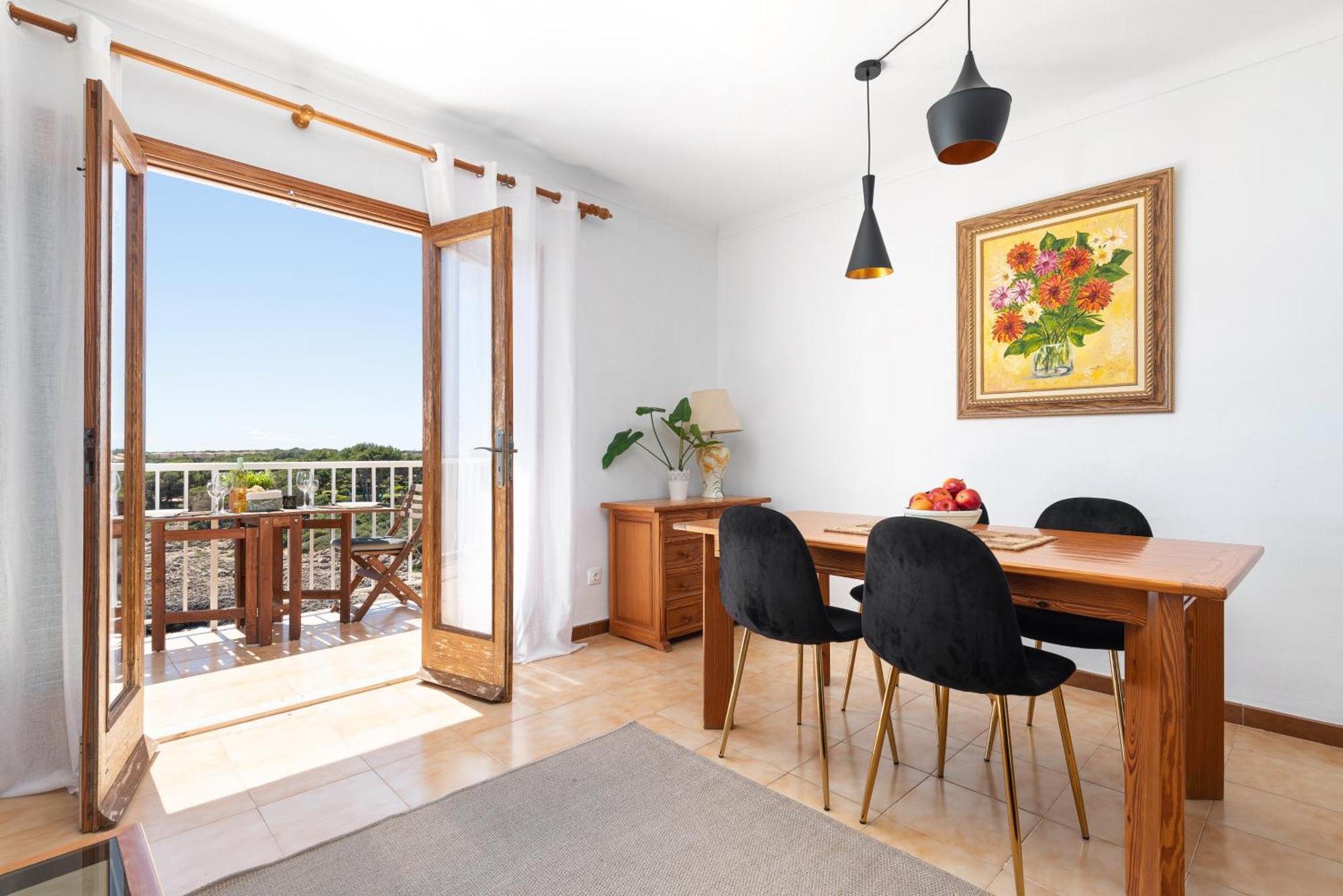 New! Apartment Harmonia, Front Sea View, Cala Marsal Beach 300M Puerto Colom Exterior foto